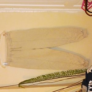 Topshop womens beige joggers size 4-6 small